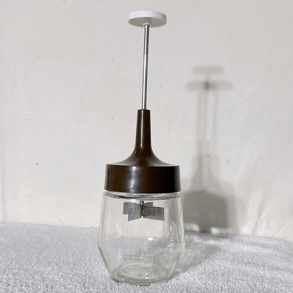 Vintage Androck Food Nut Chopper MCM Glass Jar Dicer Retro Kitchen Chopper - Picture 4 of 16